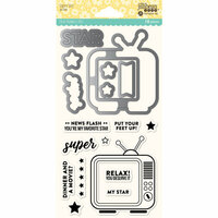 Jillibean Soup - Shaker Die and Clear Acrylic Stamp Set - Super Star