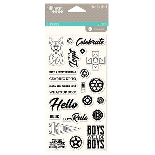 Jillibean Soup - 2 Cool for School Collection - Clear Acrylic Stamps