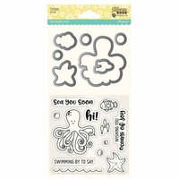 Jillibean Soup - Shaker Die and Clear Acrylic Stamp Set - Octopus
