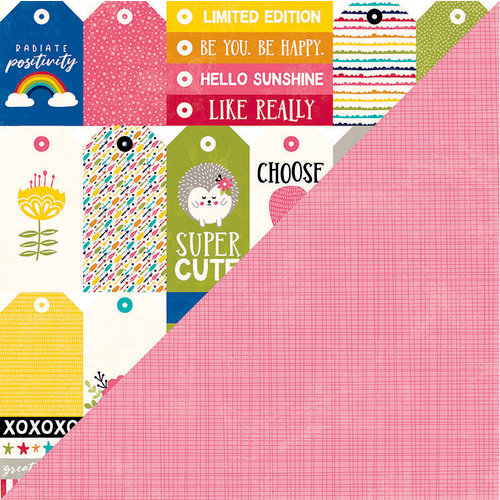 Jillibean Soup - Rainbow Roux Collection - 12 x 12 Double Sided Paper - Bite Size Bits