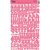 Jillibean Soup - Alphabeans Collection - Alphabet Cardstock Stickers - Poached Pink