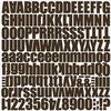 Jillibean Soup - Alphabeans Collection - Corrugated Alphabet - Bold Brown