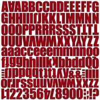 Jillibean Soup - Alphabeans Collection - Corrugated Alphabet - Rockin' Red