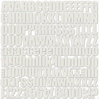 Jillibean Soup - Alphabeans Collection - Corrugated Alphabet - Wonderful White