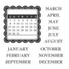 Jillibean Soup - Clear Acrylic Stamps - Calendar