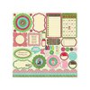 Jillibean Soup - Winter Tortellini and Spinach Soup Collection - Pea Pods - 12 x 12 Die Cut Paper - Shapes