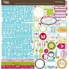 Jillibean Soup - Blossom Soup Collection - 12 x 12 Cardstock Stickers
