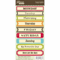 Jillibean Soup - Cardstock Stickers - Soup Labels - Days of the Week
