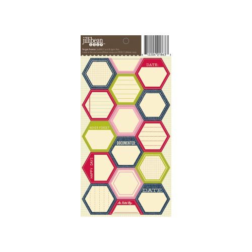 Jillibean Soup - Cardstock Stickers - Hexagon - Forget
