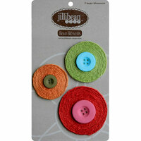 Jillibean Soup - Bean Blossoms Collection - Jute Flowers - Red