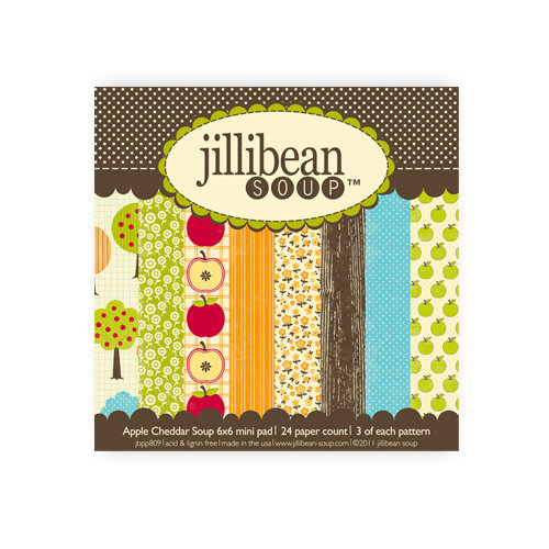 Jillibean Soup - Apple Cheddar Soup Collection - 6 x 6 Paper Pad