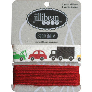 Jillibean Soup - Bean Stalks Collection - Ribbon - Cars