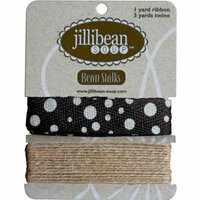 Jillibean Soup - Bean Stalks Collection - Ribbon - Twill Polkas