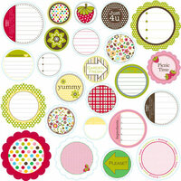 Jillibean Soup - Chilled Strawberry Soup Collection - Mixed Cardstock Pieces - Journaling Sprouts