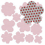 Jillibean Soup - Canvas Flowers - Red Polkas, CLEARANCE Jillibean Soup - Canvas Flowers - Red Polkas, CLEARANCE