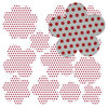 Jillibean Soup - Canvas Flowers - Red Polkas, CLEARANCE