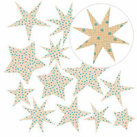 Jillibean Soup - Canvas Stars - Orange Graph, CLEARANCE