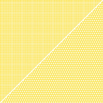 Jillibean Soup - Soup Staples Collection - 12 x 12 Double Sided Paper - Yellow Sugar, BRAND NEW