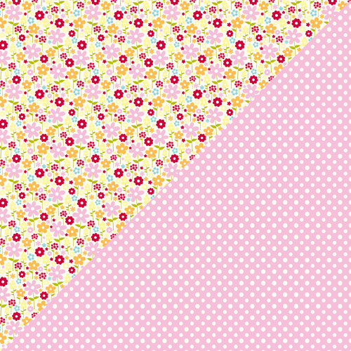 Jillibean Soup - Blossom Soup Collection - 12 x 12 Double Sided Paper - Half Pound Blossoms