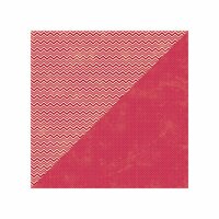 Jillibean Soup - Soup Staples II Collection - 12 x 12 Double Sided Paper - Red Salt