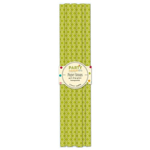 Jillibean Soup - Party Playground Collection - Paper Straws - Gun Drop Green Honeycomb