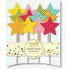 Jillibean Soup - Party Playground Collection - Cupcake Toppers - Multi Colored Star