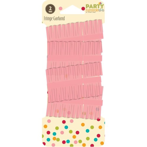 Jillibean Soup - Party Playground Collection - Fringe Garland - Cotton Candy Pink