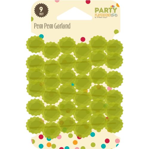 Jillibean Soup - Party Playground Collection - Pom Pom Garland - Gum Drop Green