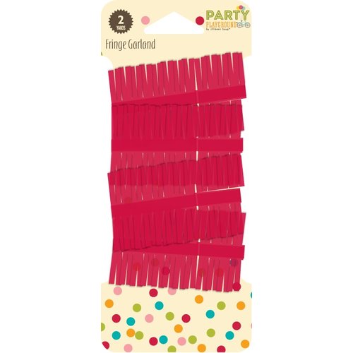 Jillibean Soup - Party Playground Collection - Fringe Garland - Red Hot Red