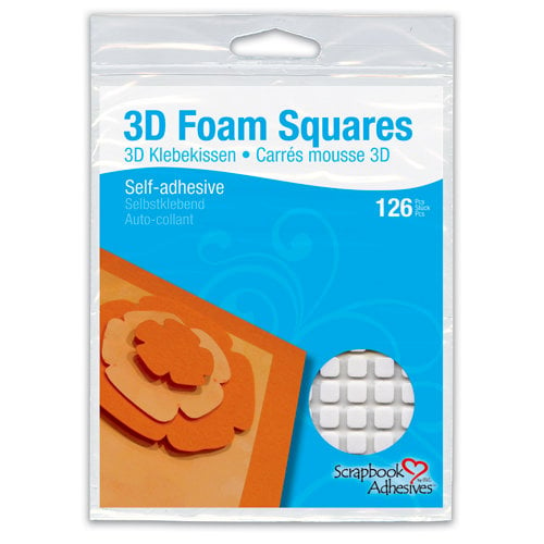 3L Scrapbook Adhesive 3-D Adhesive Foam - 1/2-inch - 108-foot - Craft  Warehouse