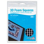 3L Scrapbook Adhesives - 3D Small Foam Squares - Black