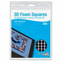 3L - Scrapbook Adhesives - 3D Small Foam Squares - Black