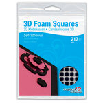 3L Scrapbook Adhesives - 3D Regular and Small Foam Squares - Black