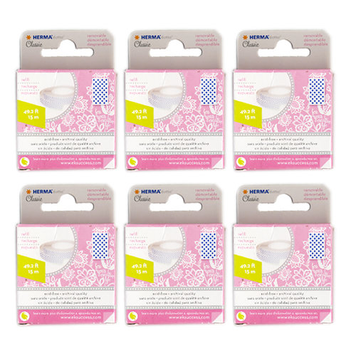 Herma Dotto Dots Removable Adhesive Refill - The 6 Pack Bargain Pack