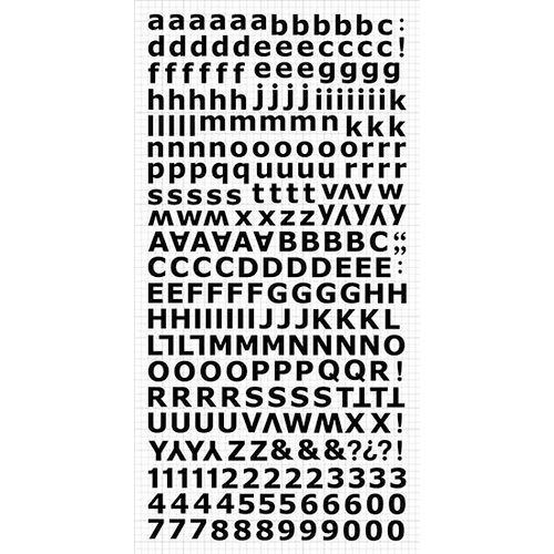 Kaisercraft - Alphabet Stickers - Ebony