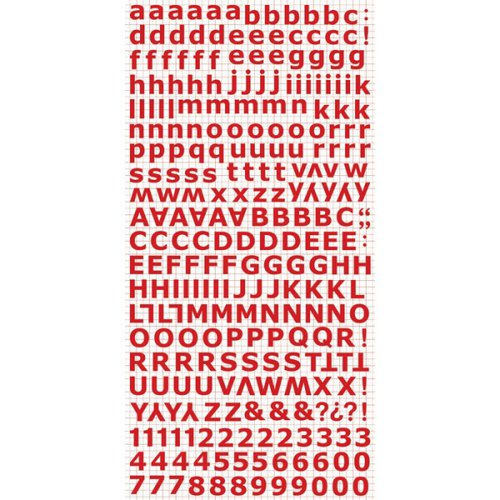 Kaisercraft - Alphabet Stickers - Red