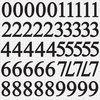 Kaisercraft - Alphabet Stickers - Number - Ebony