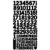 Kaisercraft - Cardstock Stickers - Numbers - Black