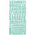 Kaisercraft - Cardstock Stickers - Numbers - Sea Green