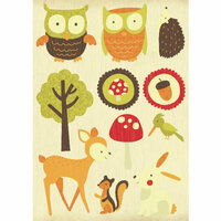 Kaisercraft - Tiny Woods Collection - Printed and Layered Chipboard