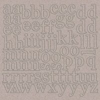 Kaisercraft - 12 x 12 Chipboard Alphabet - Lowercase