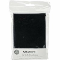 Kaisercraft - Card and Envelopes - C6 - Black