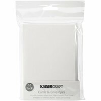 Kaisercraft - Card and Envelopes - C6 - White