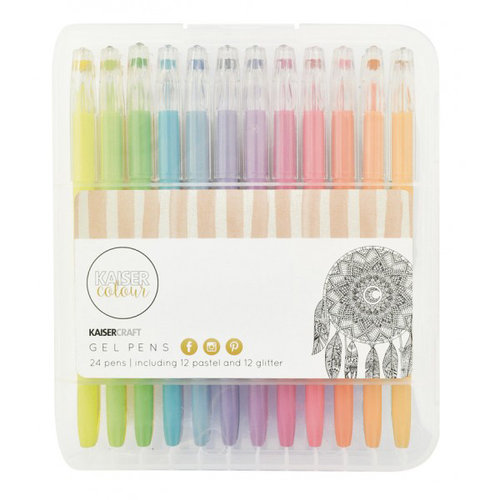 Kaisercraft 24 pk Gel/Glitter pens