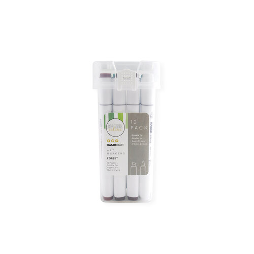 Kaisercraft Kaisercolour Art Markers Forest 12 Pack