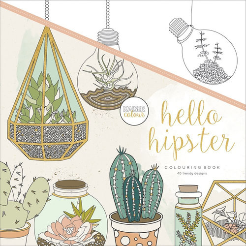 Kaisercraft - Kaisercolour - Coloring Book - Hello Hipster