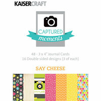 Kaisercraft - Captured Moments Collection - 3 x 4 Cards - Say Cheese