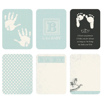Kaisercraft - Captured Moments Collection - 3 x 4 Cards - Rock a Bye Baby Boy