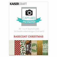 Kaisercraft - Captured Moments Collection - 3 x 4 Cards - Basecoat Christmas