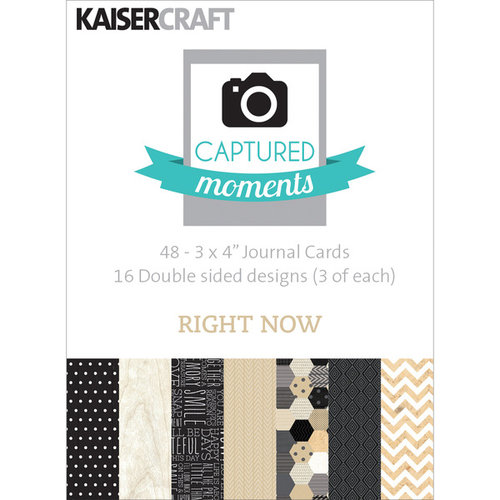 Kaisercraft - Captured Moments Collection - 3 x 4 Double Sided Journal Cards - Right Now